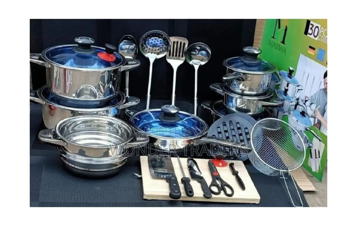 30PC MARWA COOKWARE*With Induction Base