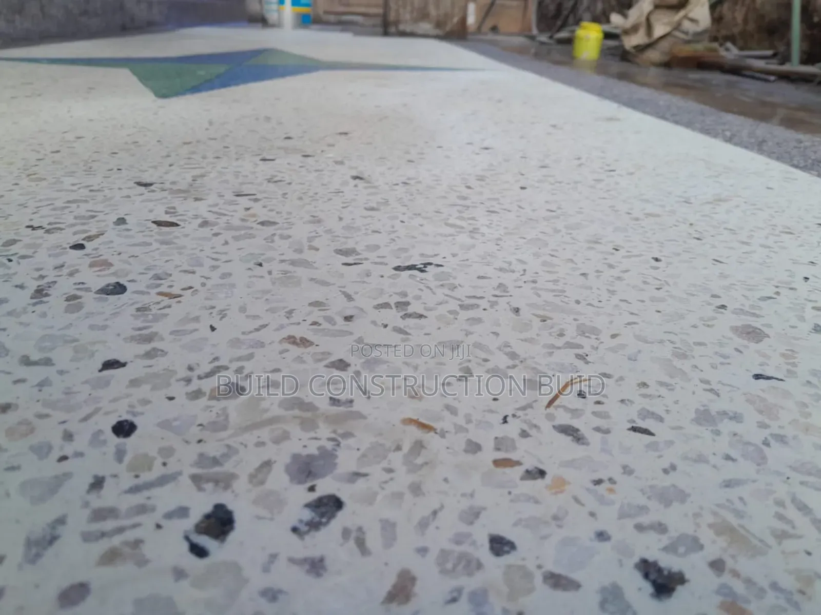 White Cement Terrazzo Flooring Services in Kenya.
