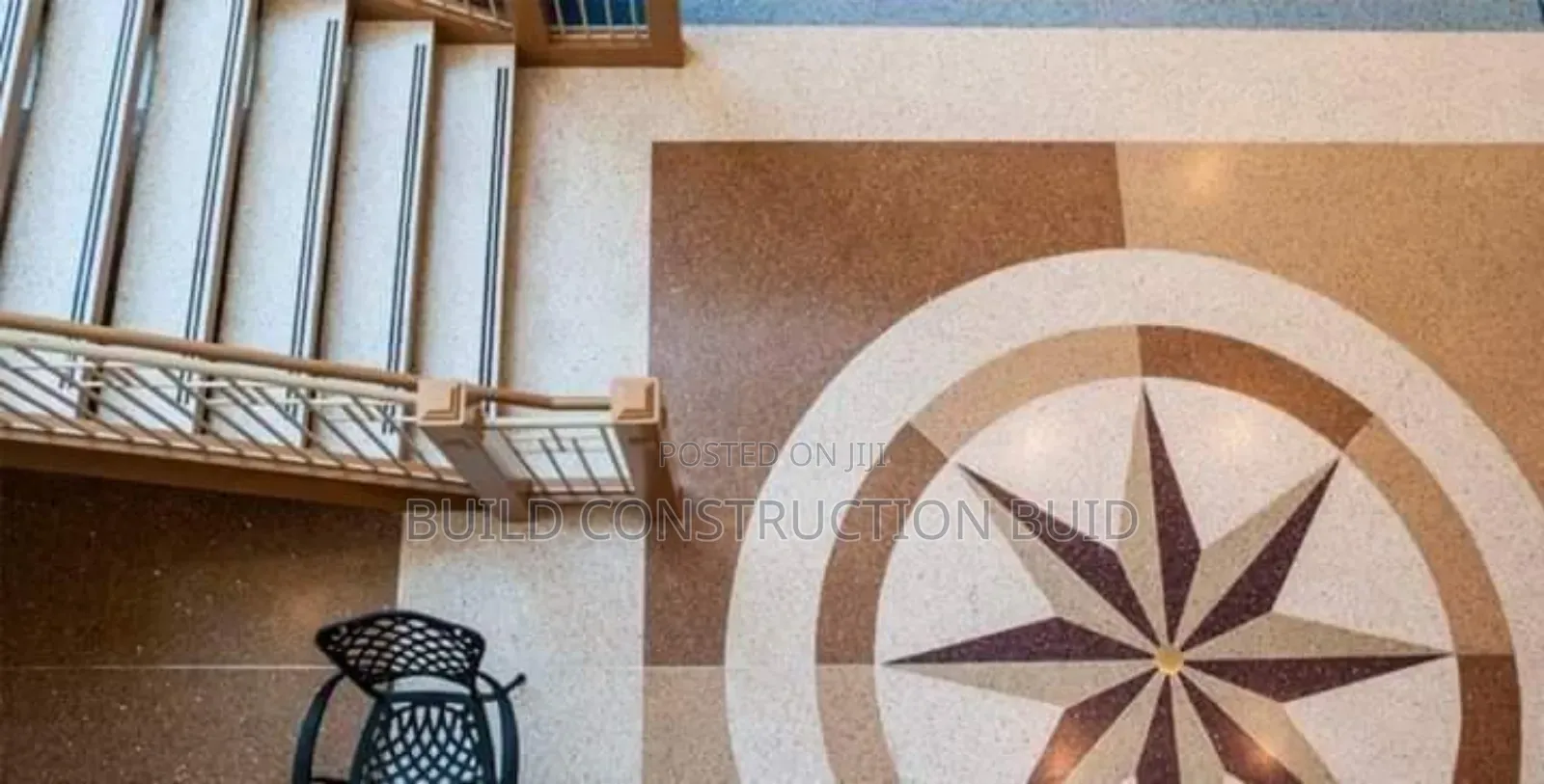 White Cement Terrazzo Flooring Services in Kenya.