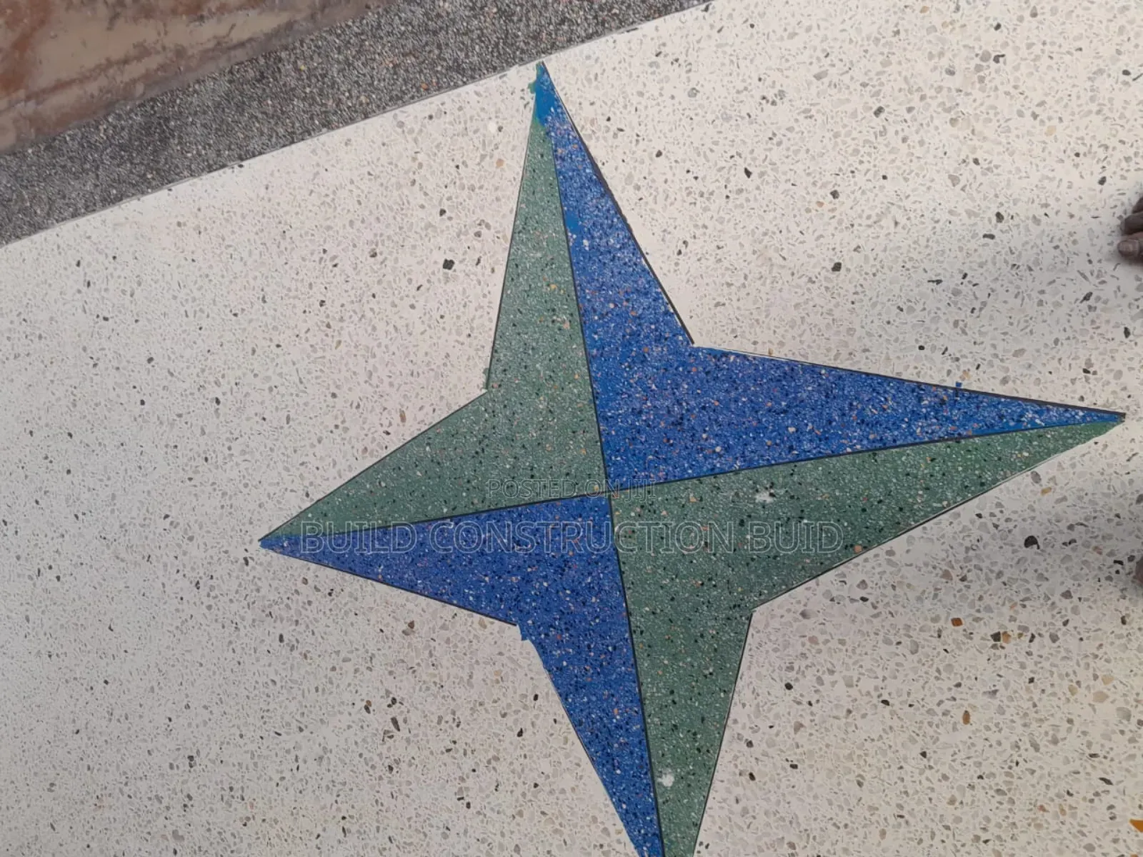 White Cement Terrazzo Flooring Services in Kenya.