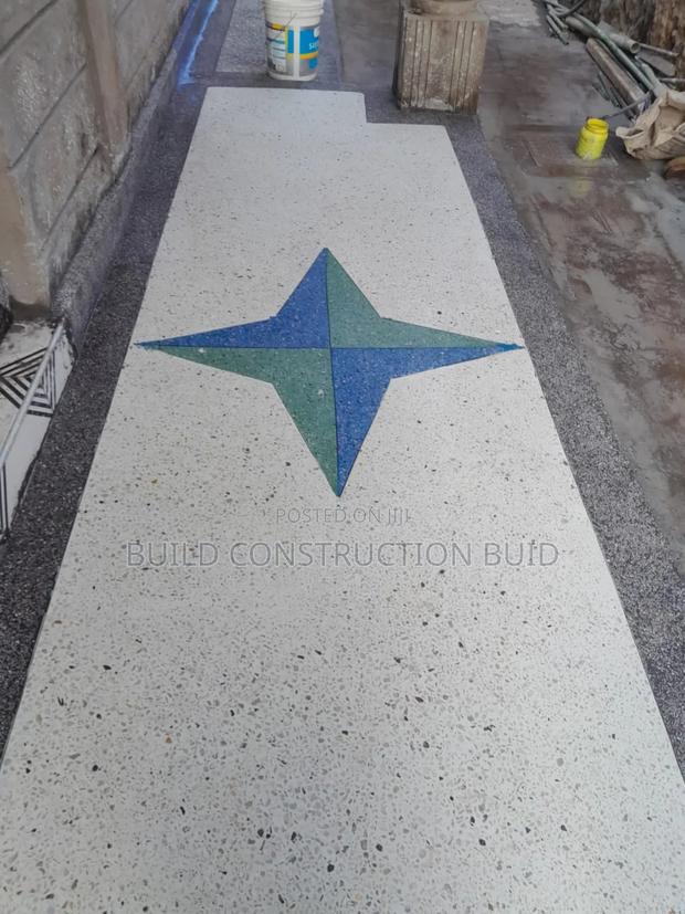 White Cement Terrazzo Flooring Services in Kenya. - thumbnail 4