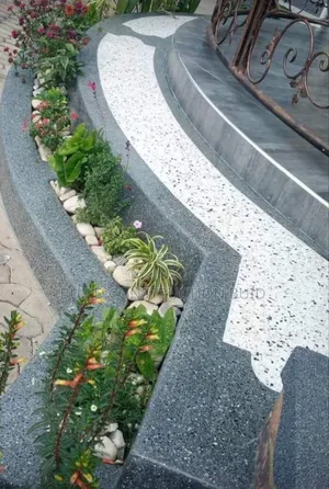 White Cement Terrazzo Flooring Services in Kenya.