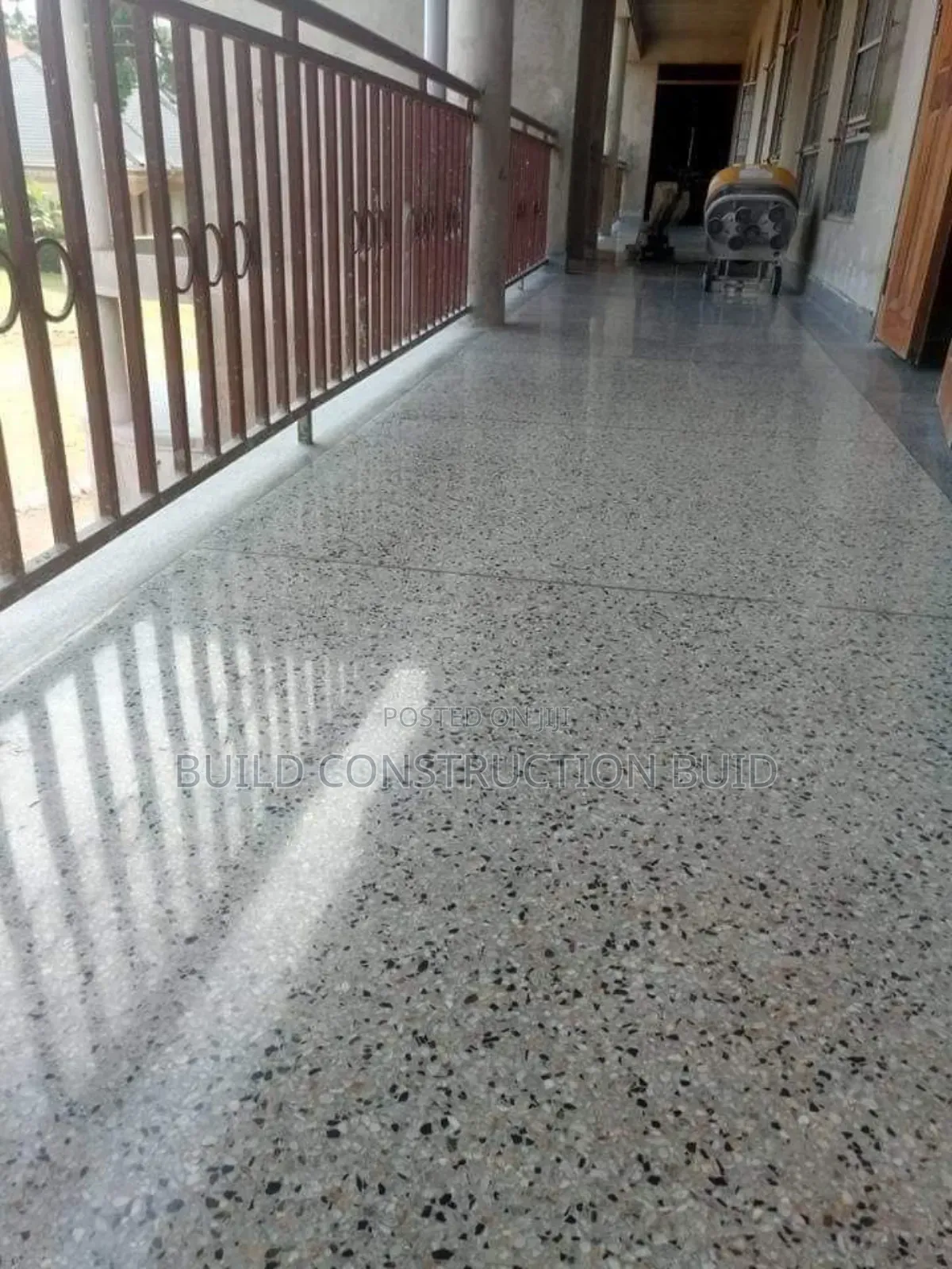 White Cement Terrazzo Flooring Services in Kenya.