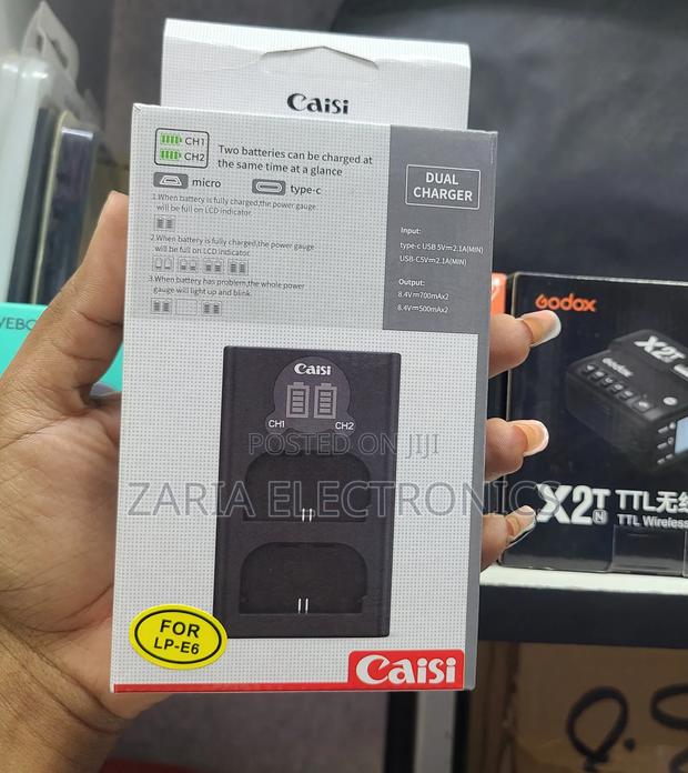 LP-E6 Double Battery Charger