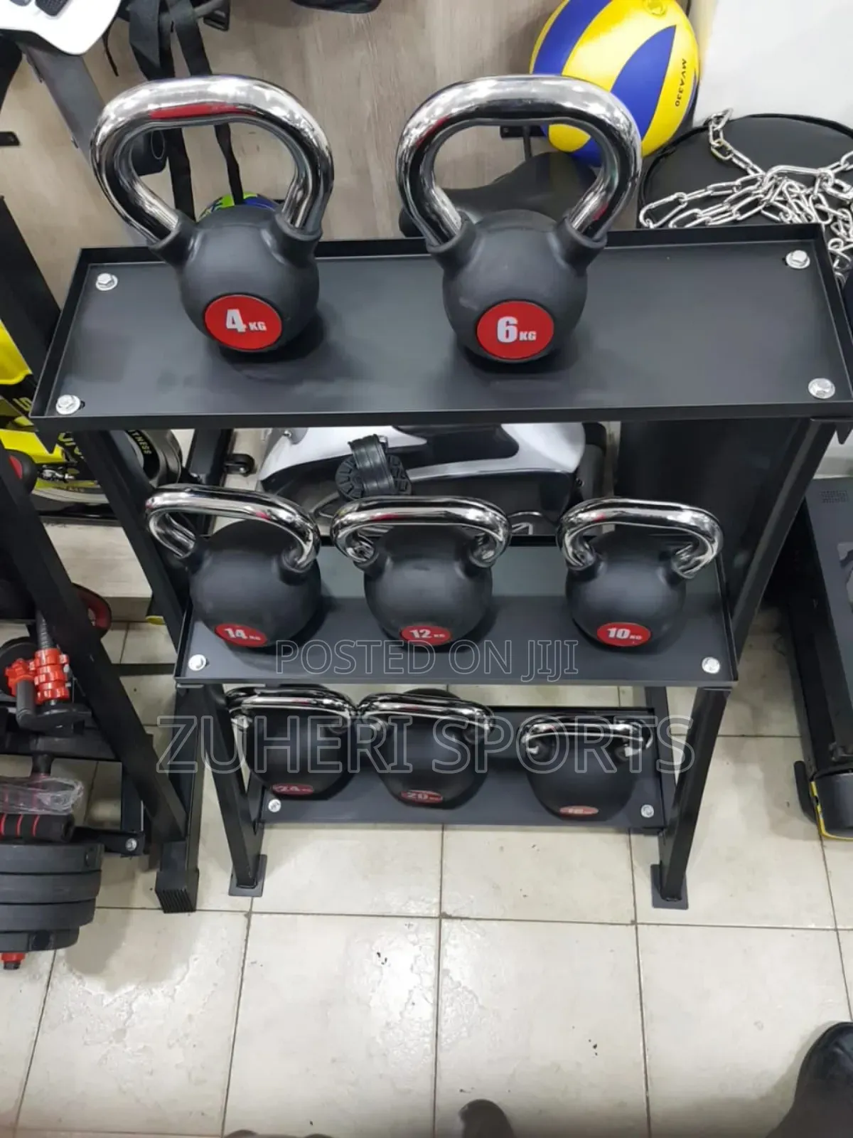 Kettlebell Rack Stand ; 3 Tier Large Storage Capacity