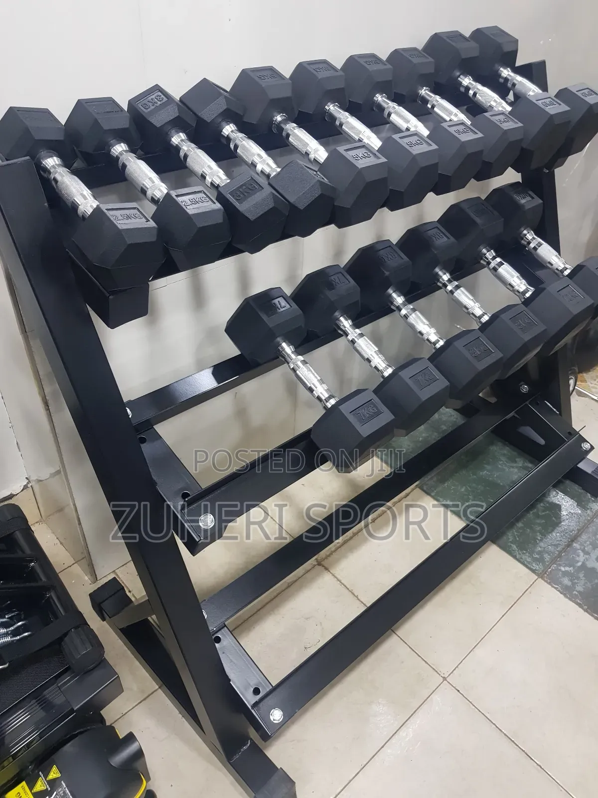 3-Tier Dumbbell Rack, Large Capacity Storage