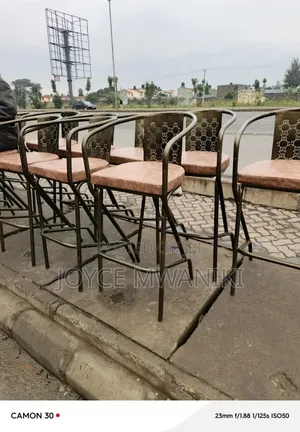 High Bar Stools, Powder Coated Very Unique Design 
