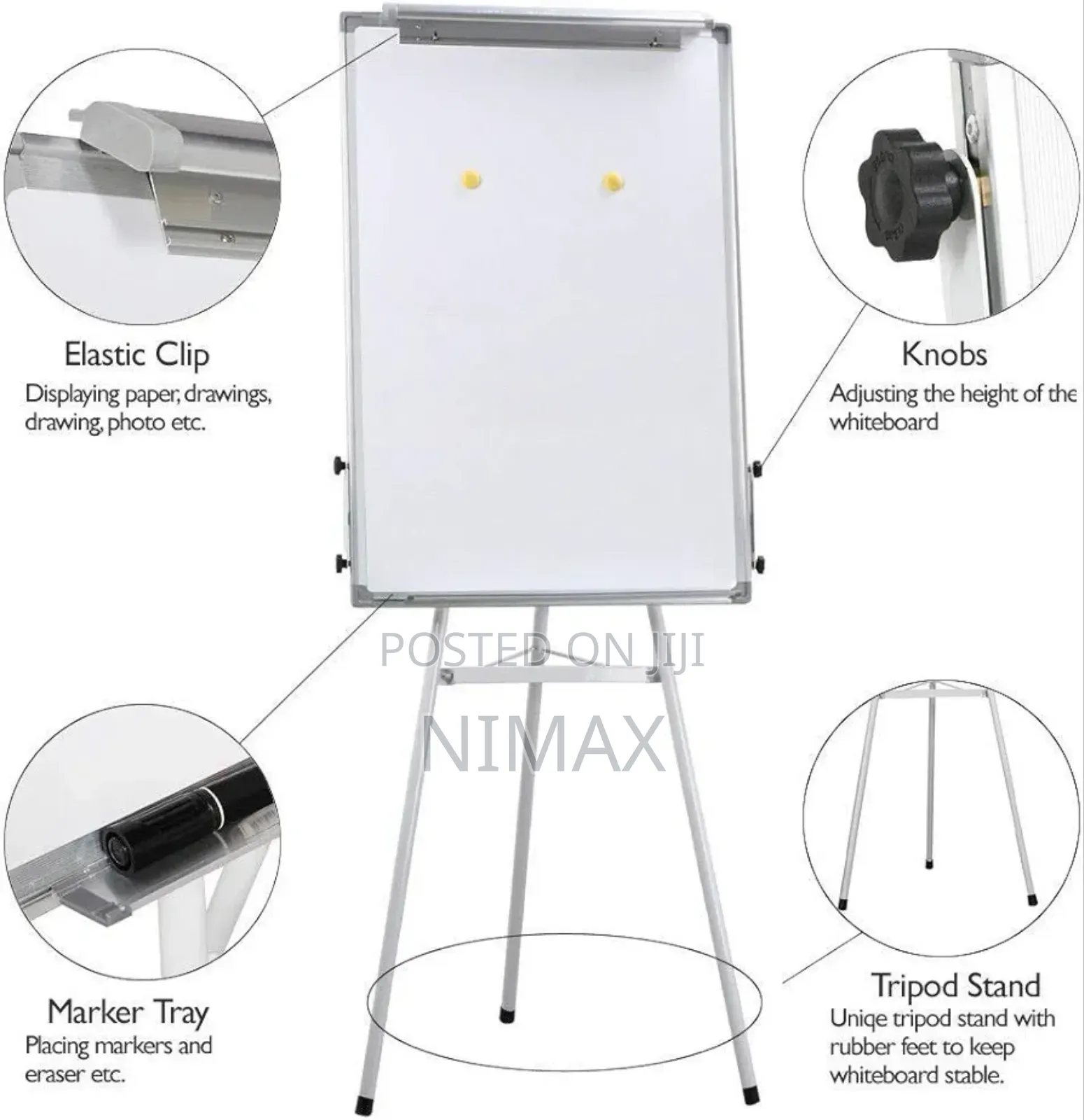 White Board and Flip Chart Holder With Stand