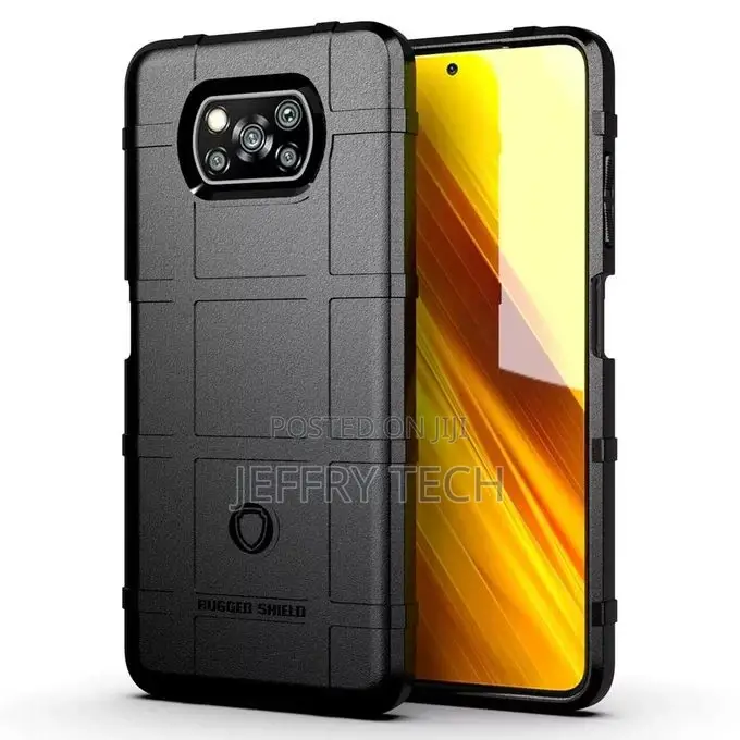 Phone Case for Xiaomi Poco X3/ Poco X3 Pro, Black Full Cover