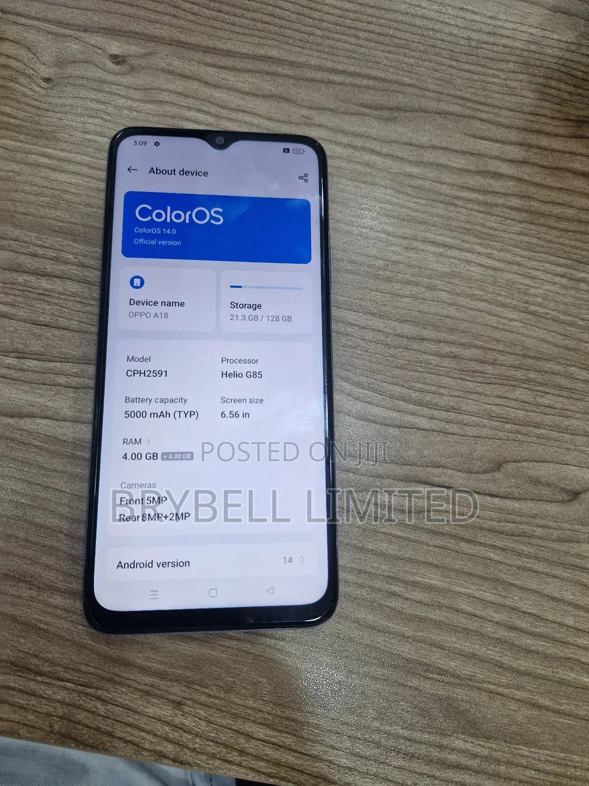 Oppo A18 128 GB Blue