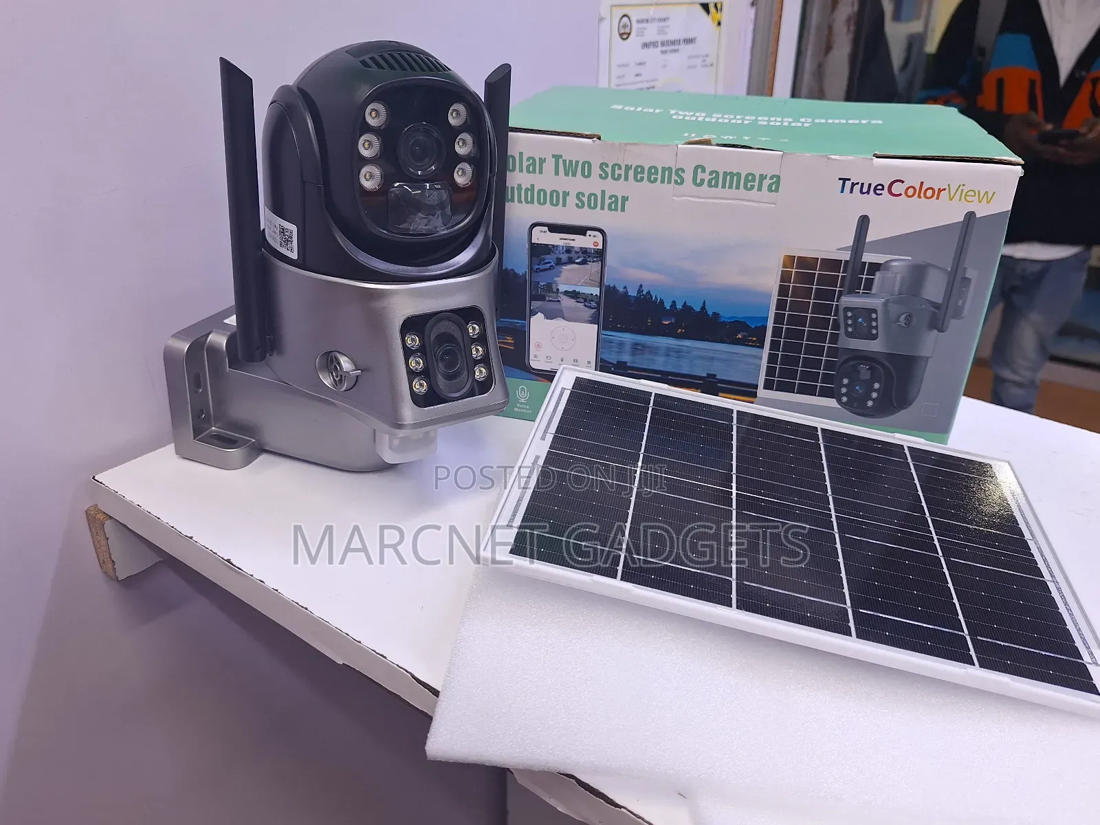 PTZ V380 Wifi 2 Outdoor Solar Camera Waterproof Remote View