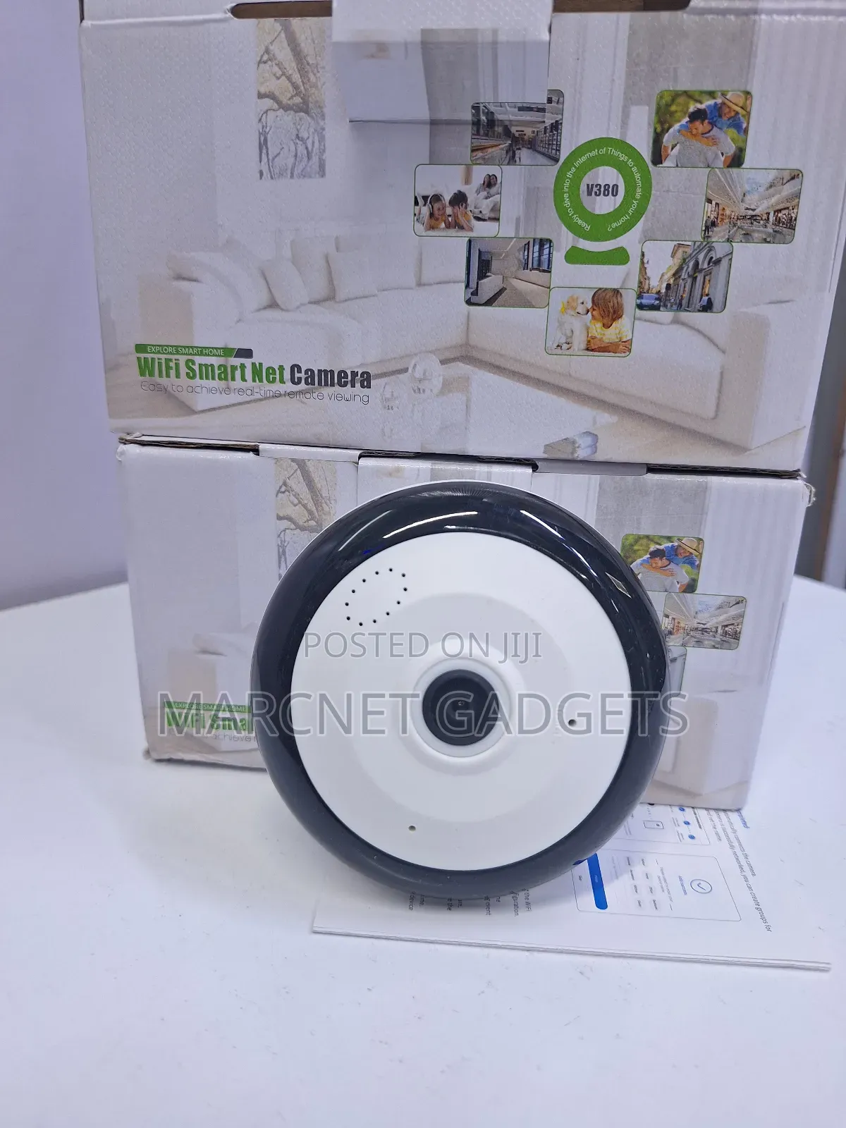 V380 Fisheye 3MP Camera With Remote View , Wide Angle View