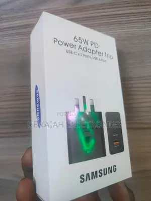 Samsung Charger.65 Watts Super Fast Charger Three Ports.