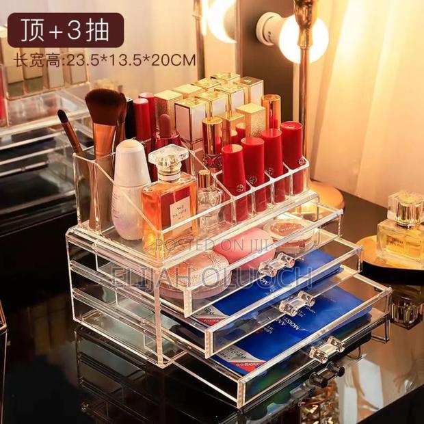 3layer Acrylic Transparent Makeup Drawer/Organizer - main view
