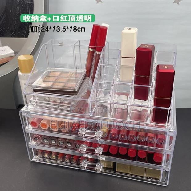 3layer Acrylic Transparent Makeup Drawer/Organizer - thumbnail 3