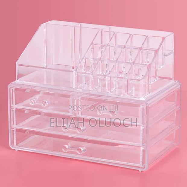 3layer Acrylic Transparent Makeup Drawer/Organizer - thumbnail 4