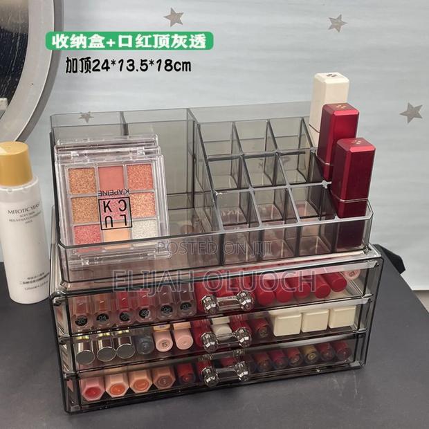 3layer Acrylic Transparent Makeup Drawer/Organizer - thumbnail 5