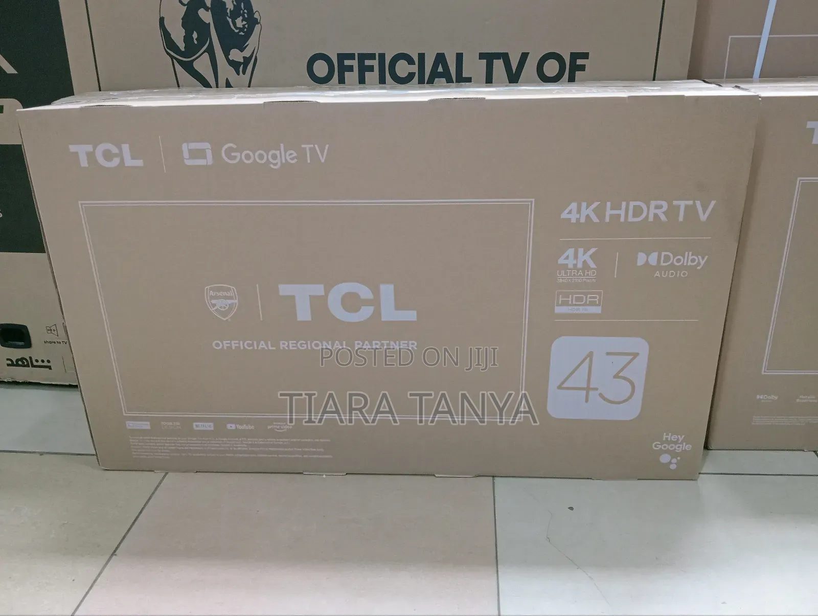 TCL 43"Inches Smart Uhd Led Google Tv