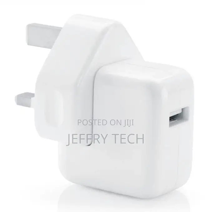 12W USB Travel Charger for iPad / iPod / iPhone, UK Plug