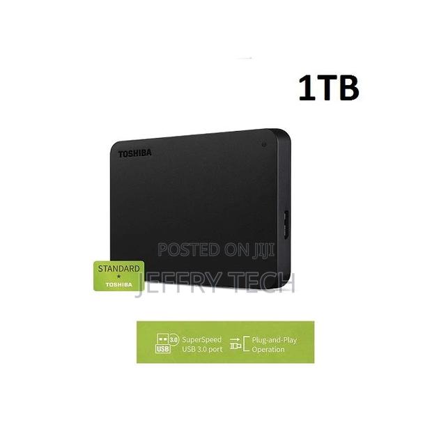 Toshiba 3.0 External Hard Drive Canvio Basics - 1TB Black