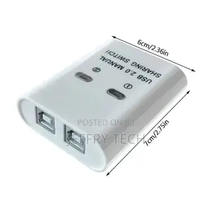 2 in 1 USB Printer Sharing Device 2 Port Manual KVM Switch S