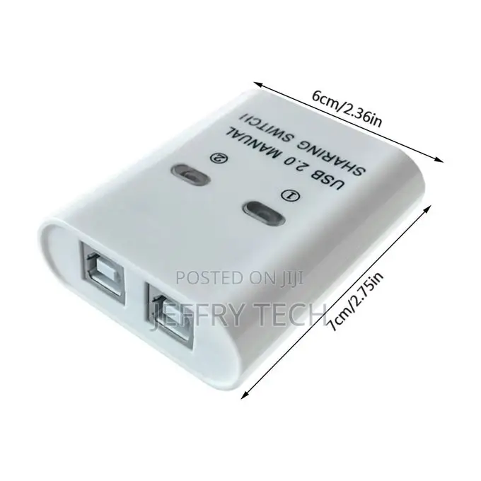 2 in 1 USB Printer Sharing Device 2 Port Manual KVM Switch S
