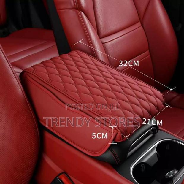 Red Universal Car Armrest Pad - main view