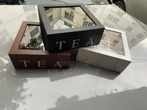 Quality 9 Grid Wooden Teabags Organizers