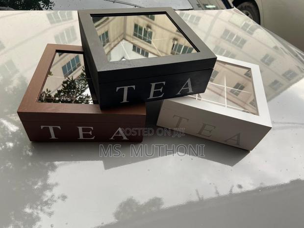 Quality 9 Grid Wooden Teabags Organizers