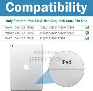 Screen Protector for iPad 10.2 9th 2021/ 8th 2020/ 7th 2019,