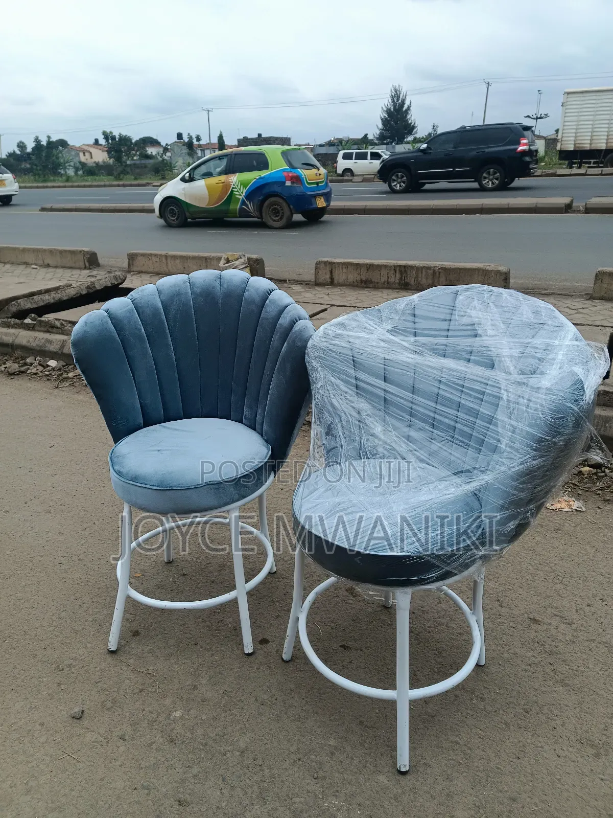 Manicure Flower Seats, Grey 