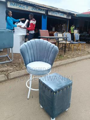 Manicure Seats, 2 Pieces Light Grey... - thumbnail 2