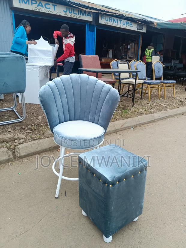 Manicure Seats, 2 Pieces Light Grey... - thumbnail 3