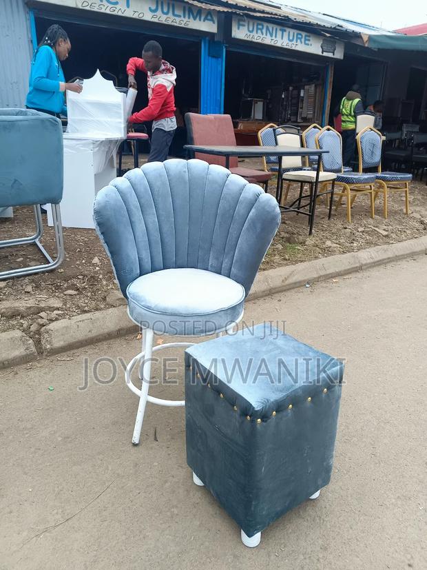 Manicure Seats, 2 Pieces Light Grey... - thumbnail 4