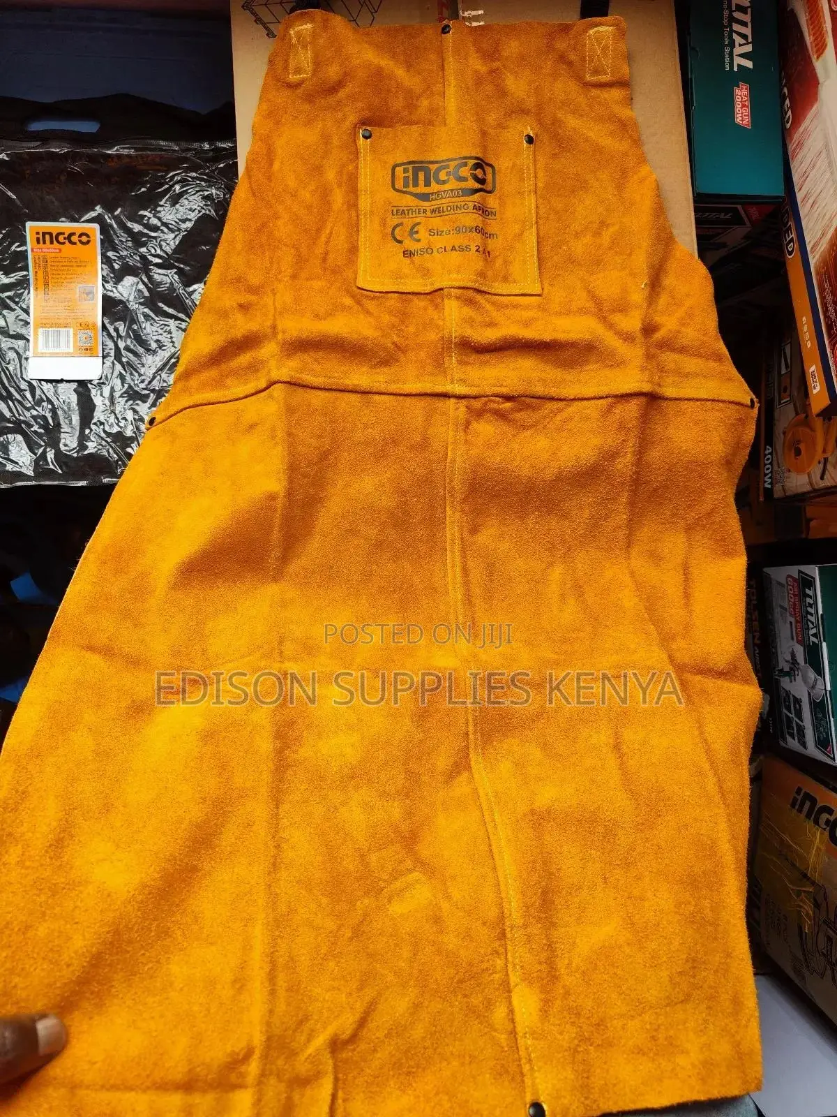 Leather Apron INGCO Leather Welding Apron Heavy Duty BEST