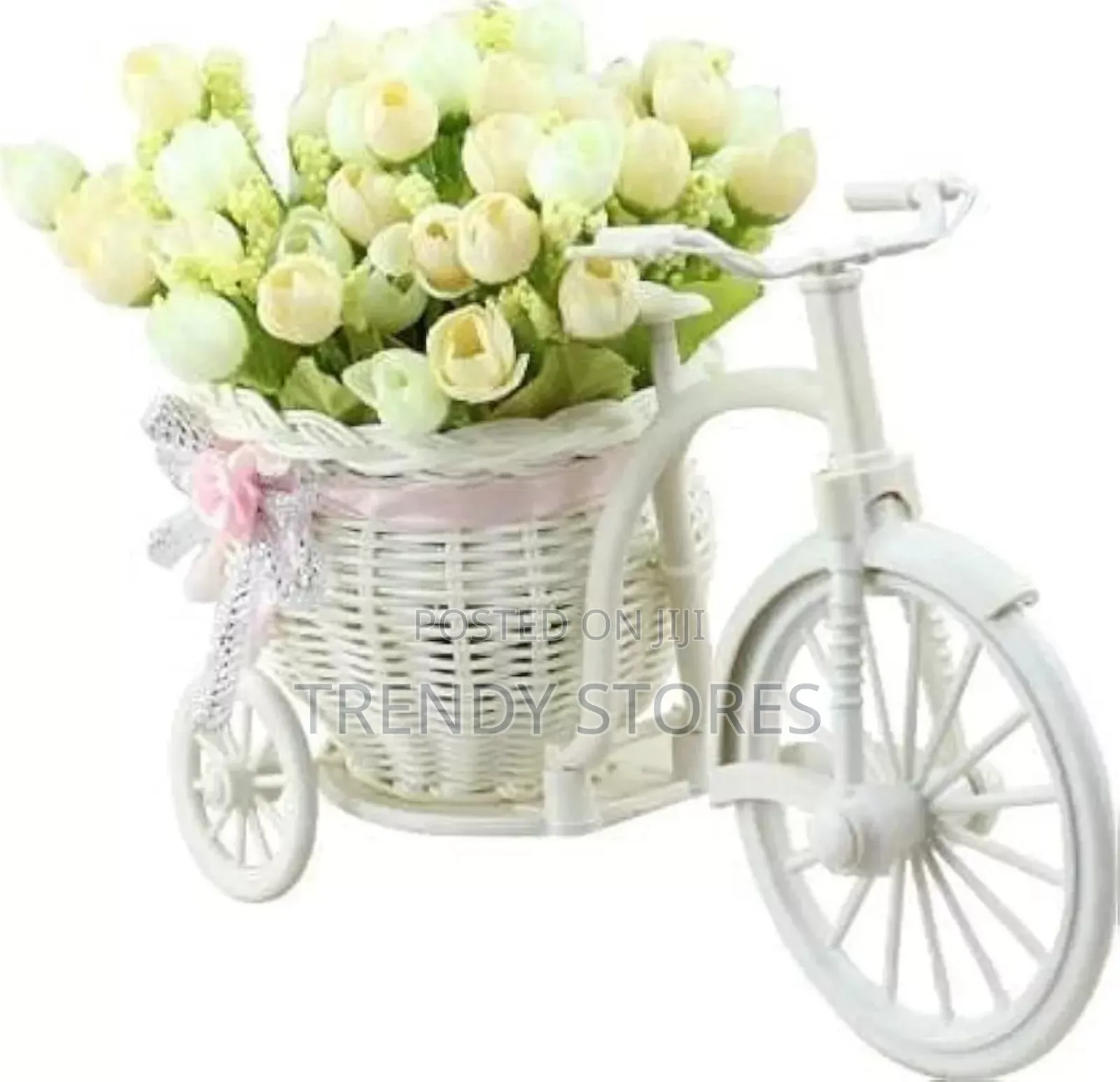 Artificial Rose Flower Tricycle