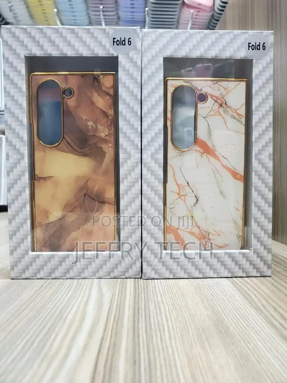 Samsung Galaxy Z Fold 6 5G Cover- White Marble Series - HQ