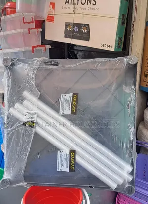 Sustainer Plastics Table With Metal Legs