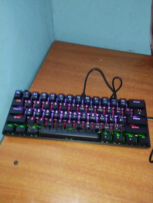 Gaming Keyboard Blue Switch 61 Keys With RGB Lights,
