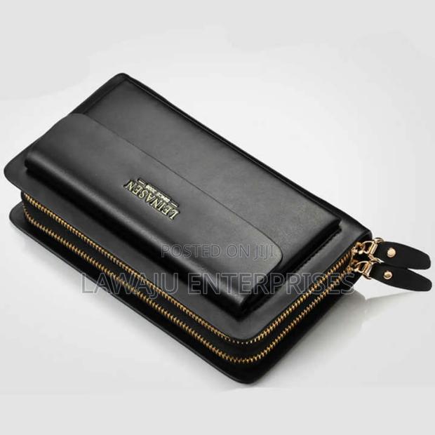Black Leather Ladies Wallet - thumbnail 2