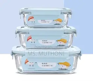 3 Glass Snack/Lunch Box