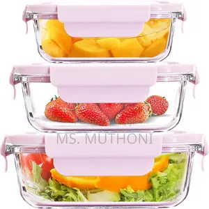 Quality 3 Glass Snack/Lunch Box