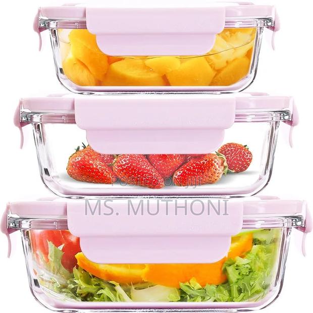 Quality 3 Glass Snack/Lunch Box