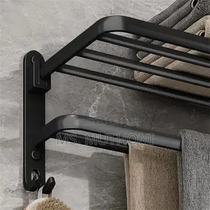 Strong *Wall Mounted Towel Rack With Hooks*