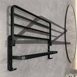 Strong *Wall Mounted Towel Rack With Hooks*