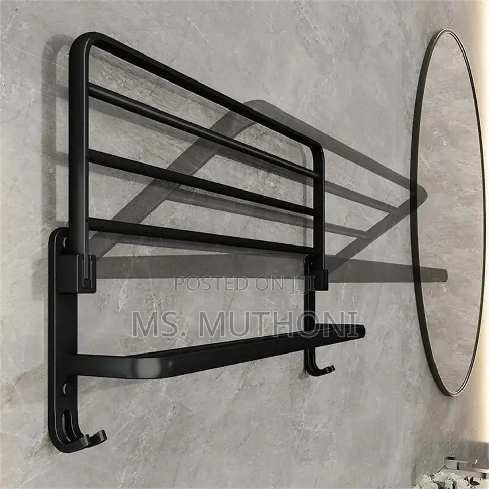 Strong *Wall Mounted Towel Rack With Hooks*