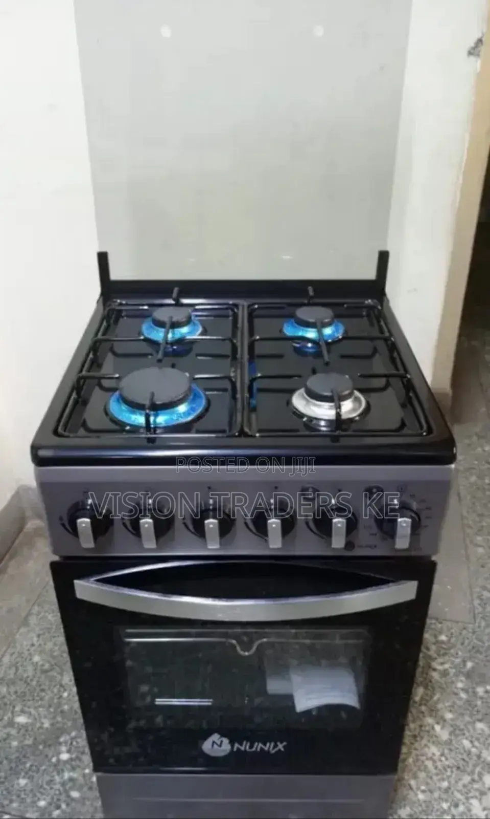 Standing Gas Cooker/Nunix 4 Gas Burner Standing Cooker