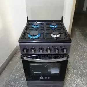 Nunix 4 Gas Burner Standing Cooker Jet Valve Gas Oven