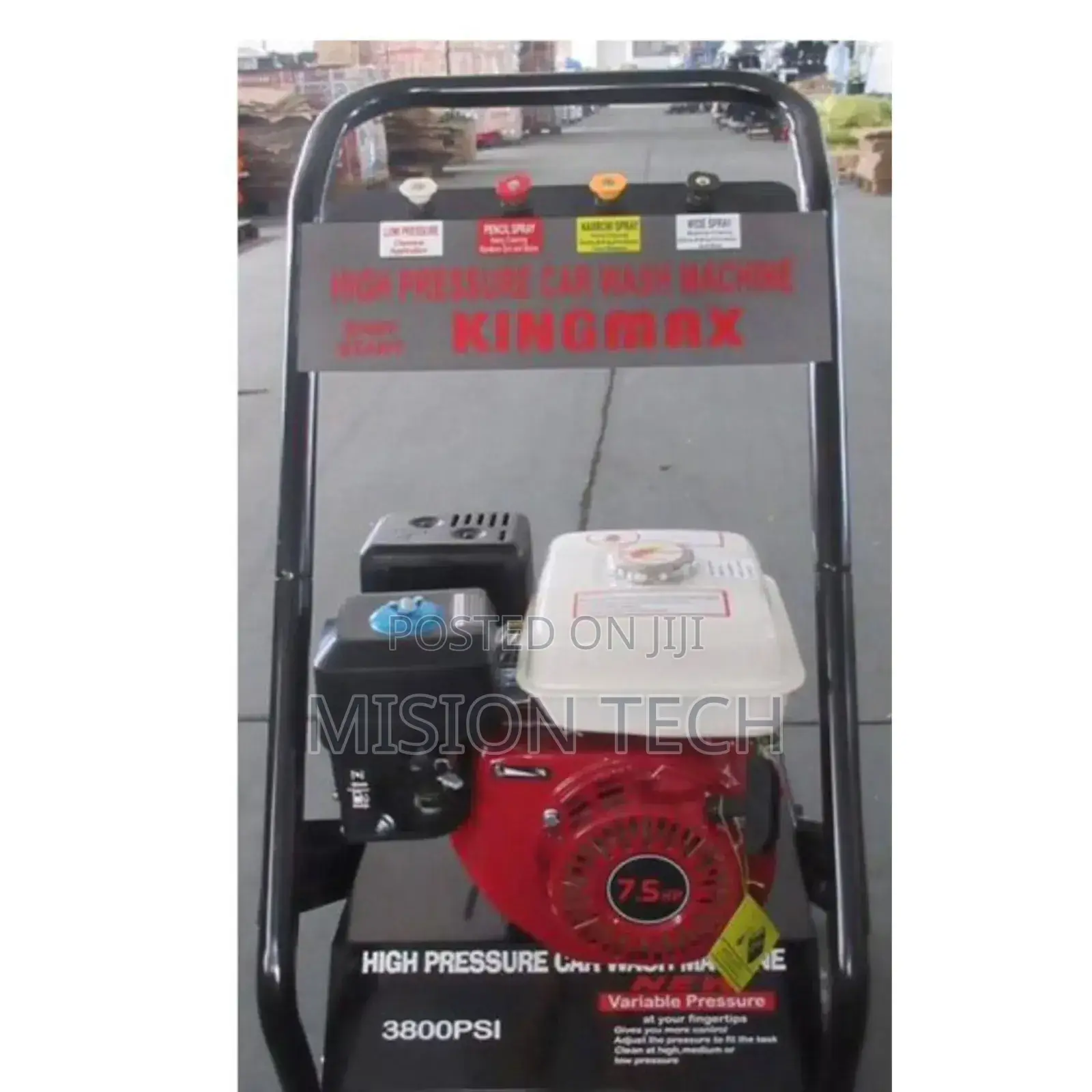 KMAX Petrol Car Wash Machine 3800 PSI 7.5HP Pressure Machine