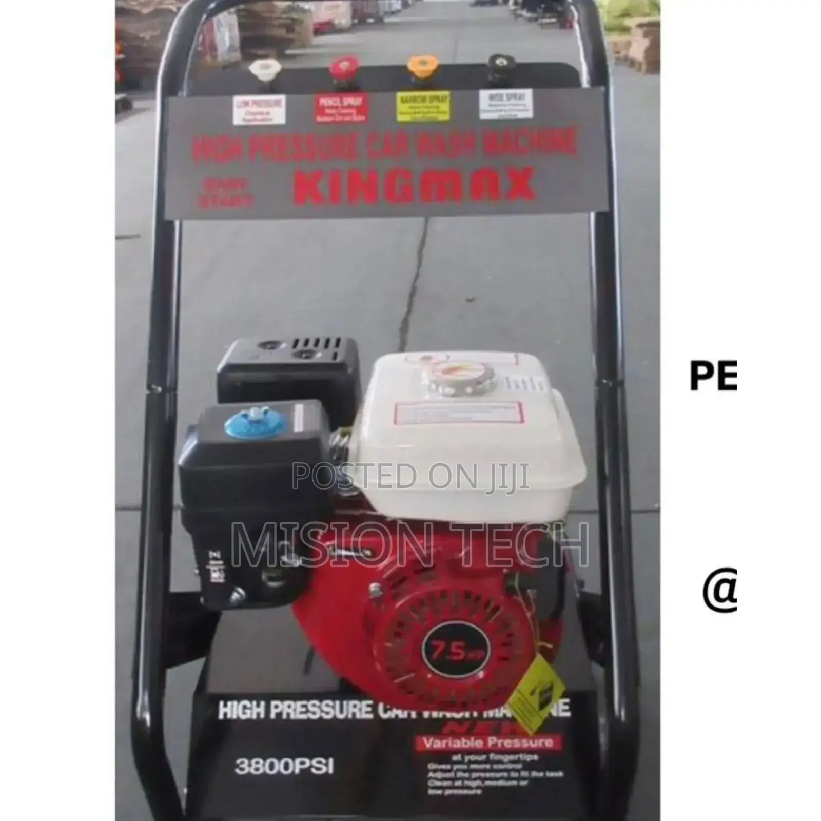 KMAX Petrol Car Wash Machine 3800 PSI 7.5HP .